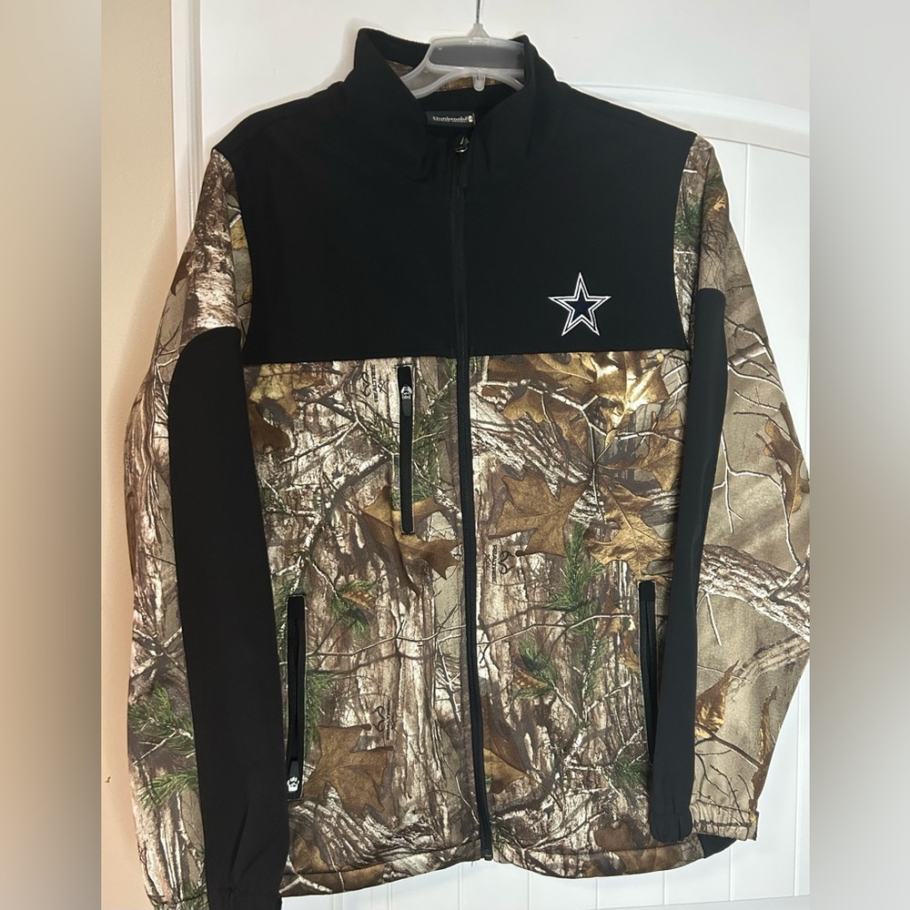 Dallas Cowboys DUNBROOKE Men's Realtree Camo Softshell Jacket Size XL
